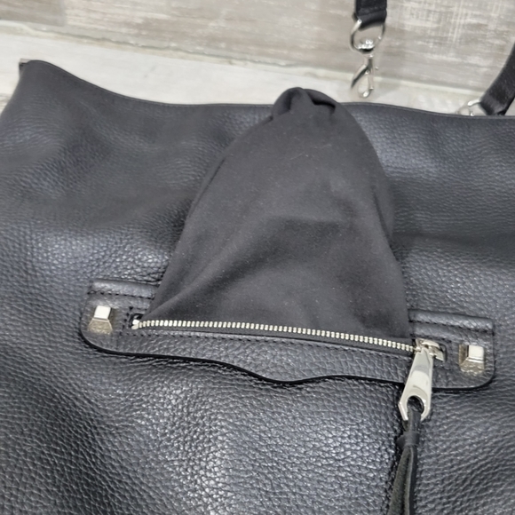 Rebecca Minkoff Black Pebbled Leather Handbag - Picture 10 of 15